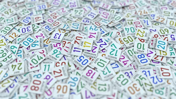 Calendar Leaf with June 17 Date alt