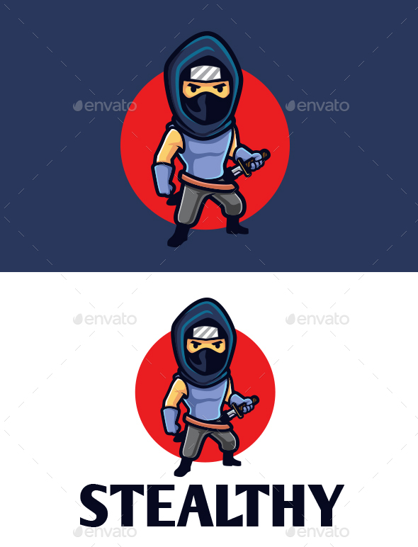 Stealthy Ninja Mascot Logo