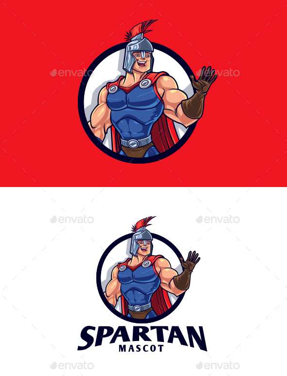 Spartan Warrior Mascot Logo