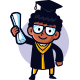 Graduates Mascot Logo - GraphicRiver Item for Sale