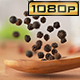 Black Pepper on Wooden Spoon - VideoHive Item for Sale