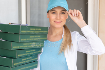 Service Occupation. Online Delivery. Food Delivery. Modern Way of Business.