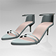 Pointy-Toe Ankle-Strap High-Heel Sandals 02 - 3DOcean Item for Sale