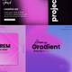 Typography gradient post instagram - VideoHive Item for Sale