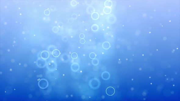 White Bubbles For Blue Background