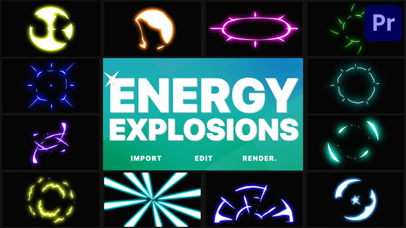 Energy Explosions | Premiere Pro MOGRT