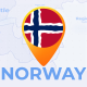 Norway Map - Kingdom of Norway Travel Map - VideoHive Item for Sale