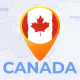 Canada Map - Canadian Travel Map - VideoHive Item for Sale