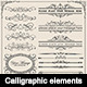 Calligraphic elements and page decoration  - GraphicRiver Item for Sale