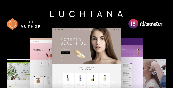 Тема WordPress Luchiana - Cosmetics Store & Beauty Shop WooCoomerce Theme