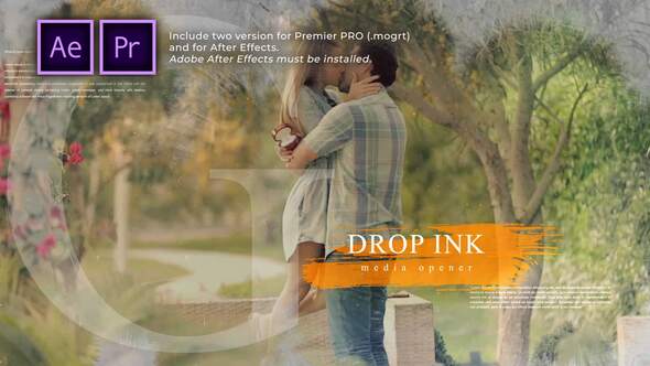 Ink Drop Romantic Media Opener