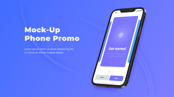 Mokly - App Promo Mock-up Phone 12 Presentation