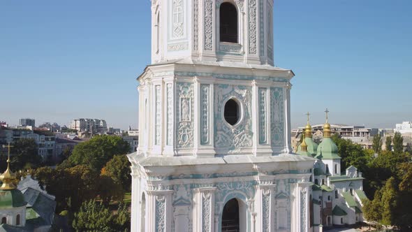 Aerial view of Bell tower and Saint Sophia's Cathedral