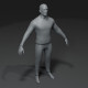 Clothed Male Body Base Mesh 3D Model 10k Polygons - 3DOcean Item for Sale