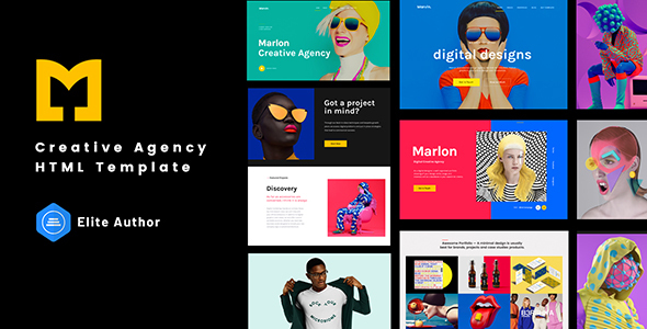 Marlon - Creative Agency Portfolio HTML Template