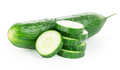 Cucumber slices isolated on white background. - PhotoDune Item for Sale
