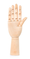 Wooden hand isolated on a white background. - PhotoDune Item for Sale