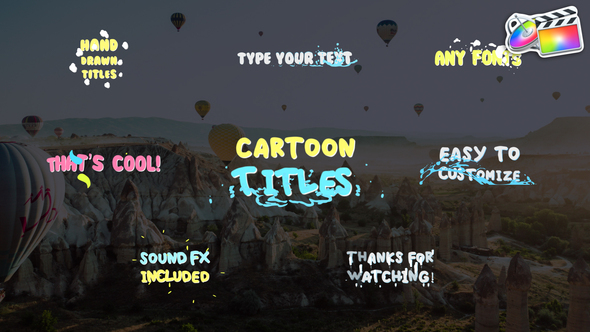 Cartoon Titles | FCPX