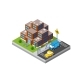The Isometric City with Skyscraper From - GraphicRiver Item for Sale