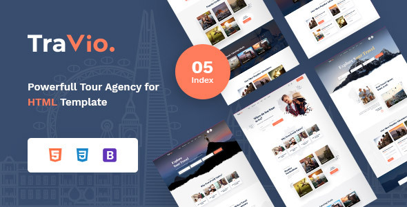 Travio - Tour & Travels Agency Template