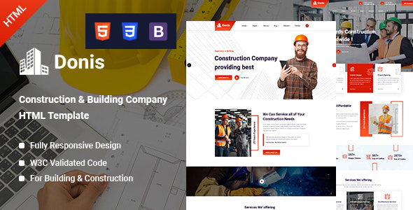 Donis - Construction HTML Template