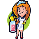 Super Clean - Maid Mascot Logo - GraphicRiver Item for Sale