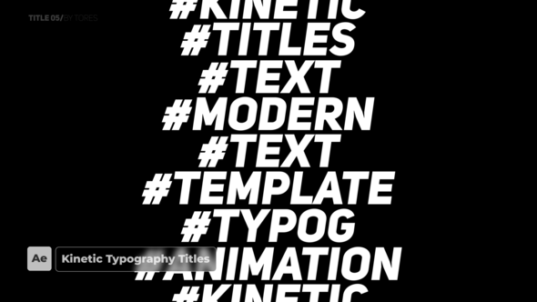 Kinetic Titles \ After Effects