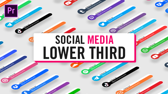 Circle Social Media Lower Thirds