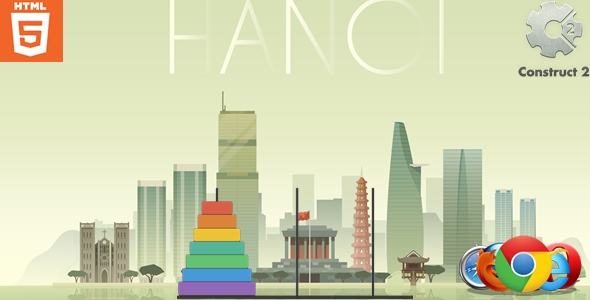 Hanoi Tower - Html5 - Puzzle Game