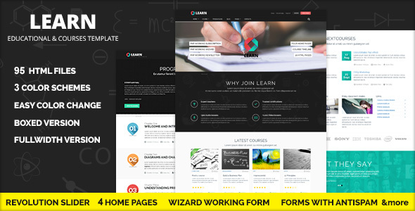 Learn -  Courses and Educational Site Template