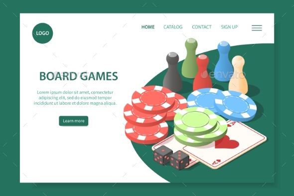 Board Games Landing Page