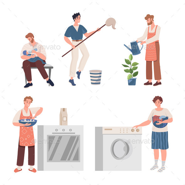 Men Doing Housework