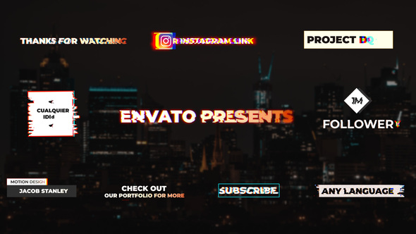 Glitch Titles || After Effects alt