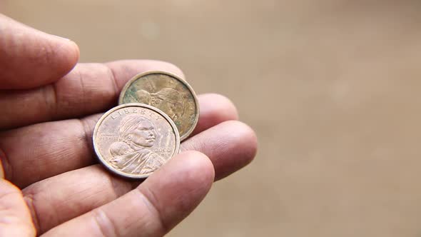 Few Dollar Coins On Hand 1397