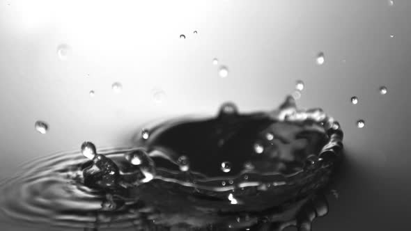 Medicine bottle falling in water