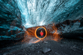 Inside a glacier ice cave in Iceland - PhotoDune Item for Sale