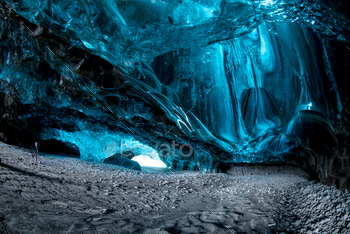 Inside a glacier ice cave in Iceland / Photodune, Misc
