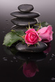 Spa stone and rose flowers still life. Healthcare concept. - PhotoDune Item for Sale