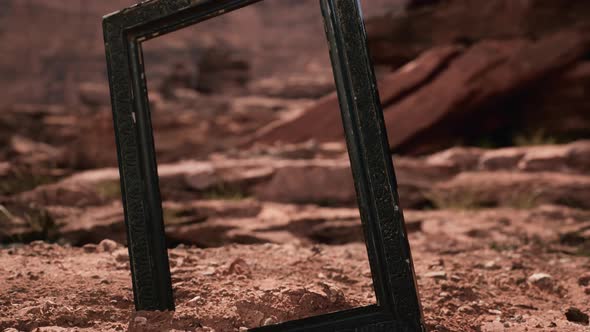 Very Old Wooden Frame in Grand Canyon