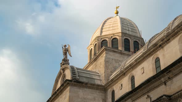 Time Lapse  St James Cathedral Sibenik Croatia