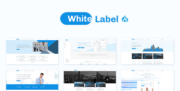 White Label - czysty motyw Drupal 8.7 dla nowoczesnych firm internetowych