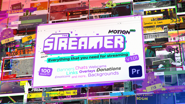 The Streamer (Premiere Pro) | Everything for Web • Twitch • Youtube • Live