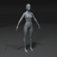 Clothed Female Body Base Mesh 3D Model 10k Polygons - 3DOcean Item for Sale