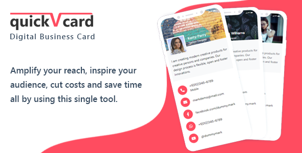 QuickVCard - Digital Business Card SaaS PHP Script