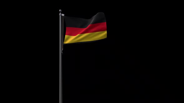 Germany Flag With Alpha 2K