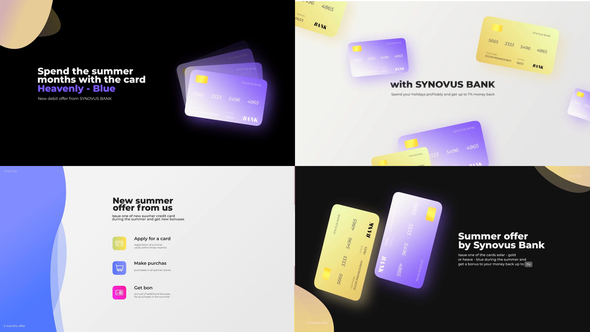 Bank card promo presentation