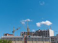 Construction Site With Many Cranes Against The Sky - PhotoDune Item for Sale