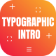 Typographic Intro - VideoHive Item for Sale