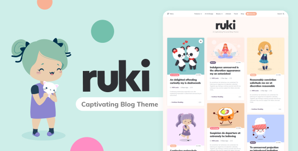 Тема WordPress Ruki - A Captivating Personal Blog Theme