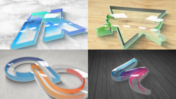 Perspex Plastic Logo Reveal